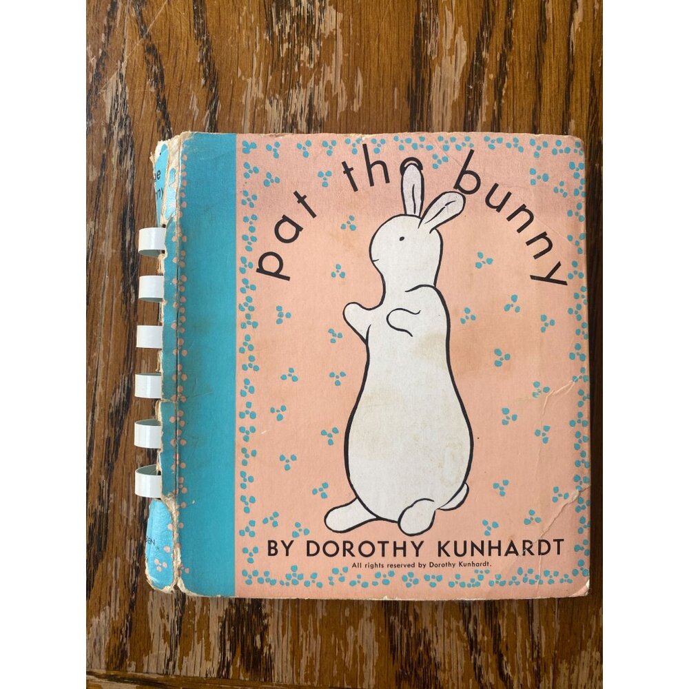Vintage Spiral-Bound "Pat The Bunny" Childrens Touch-And-Feel Book By Dorothy Ku